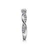 14K White Gold Diamond Wedding Band - 0.18 ct
