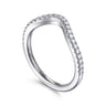 14K White Gold Diamond Wedding Band - 0.19 ct