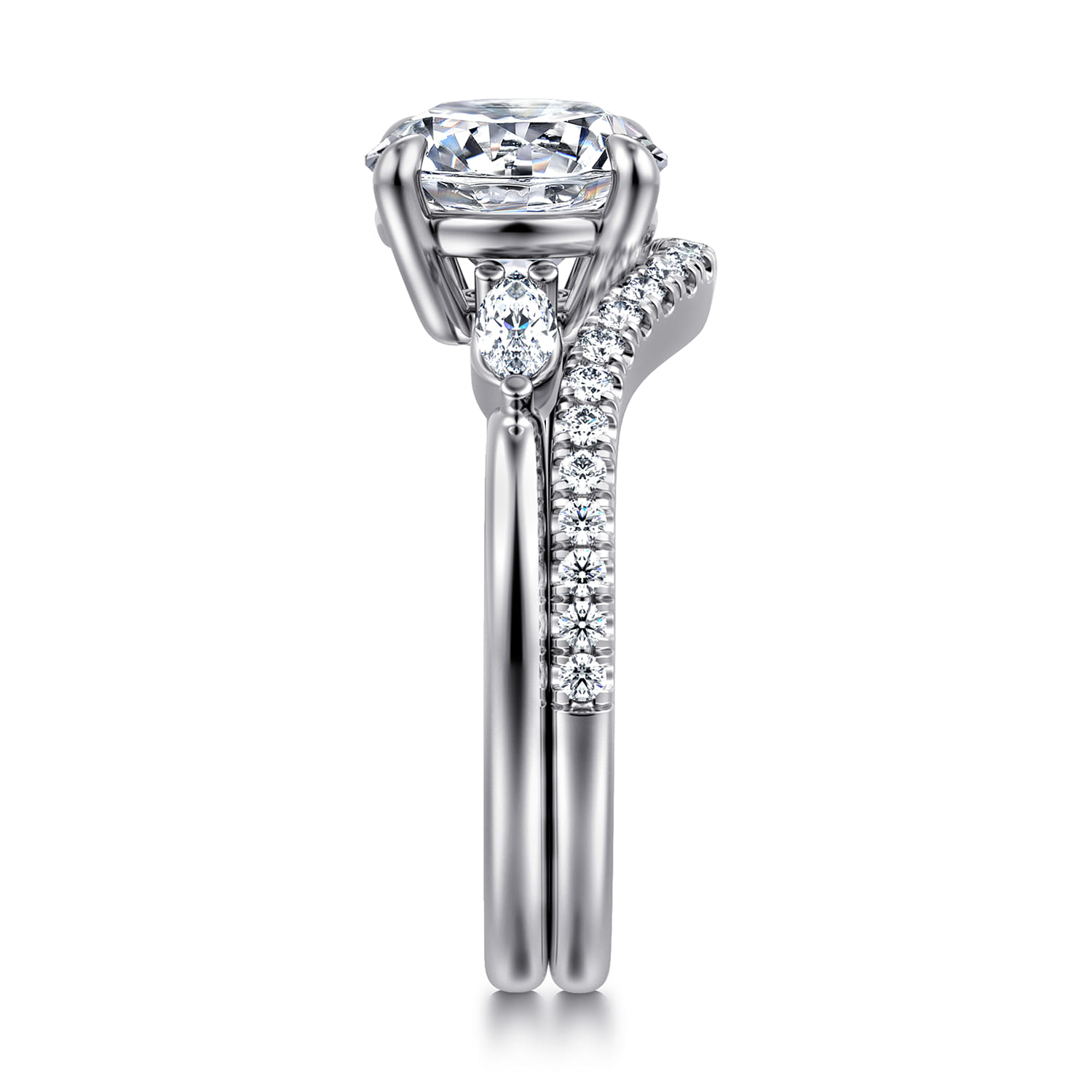 14K White Gold Diamond Wedding Band - 0.19 ct - Shot 5