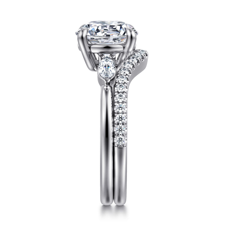 14K White Gold Diamond Wedding Band - 0.19 ct - Shot 5