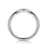 14K White Gold Diamond Wedding Band - 0.19 ct