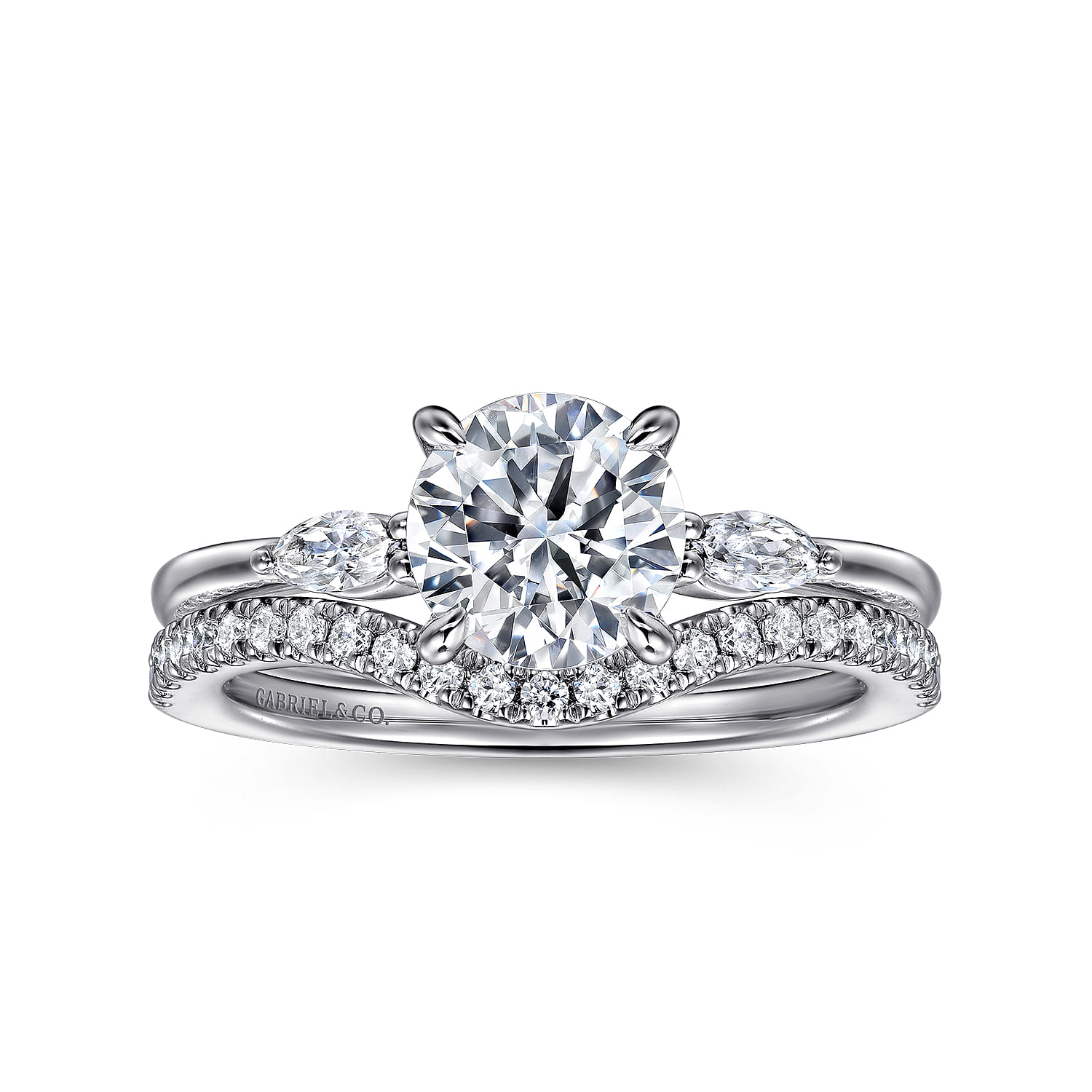 14K White Gold Diamond Wedding Band - 0.19 ct - Shot 4