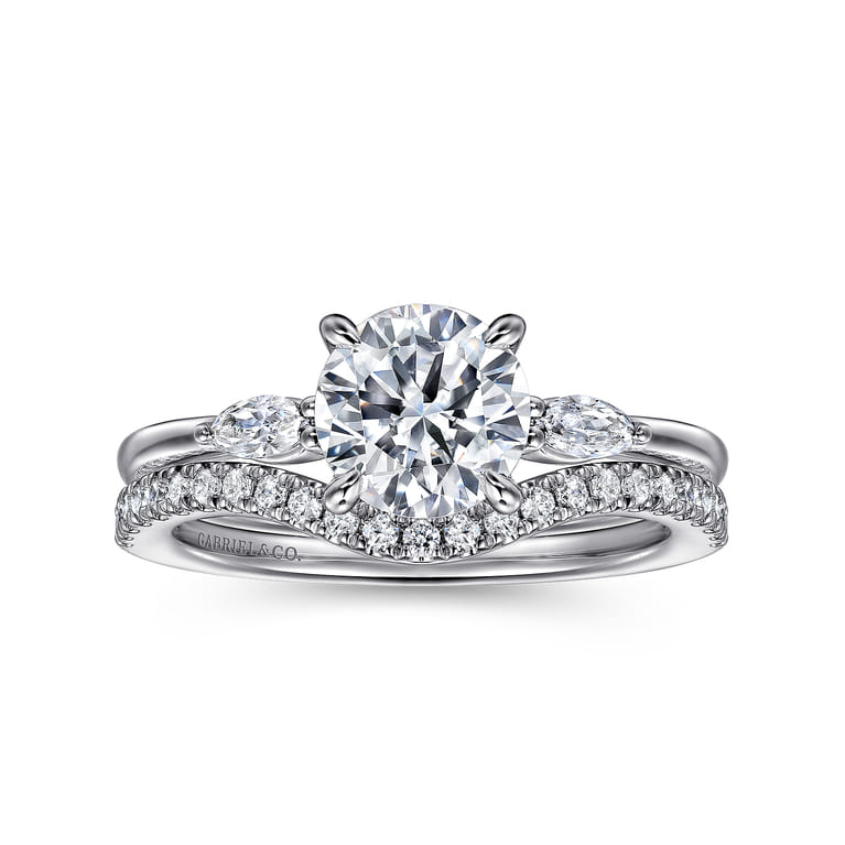 14K White Gold Diamond Wedding Band - 0.19 ct - Shot 4