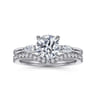 14K White Gold Diamond Wedding Band - 0.19 ct