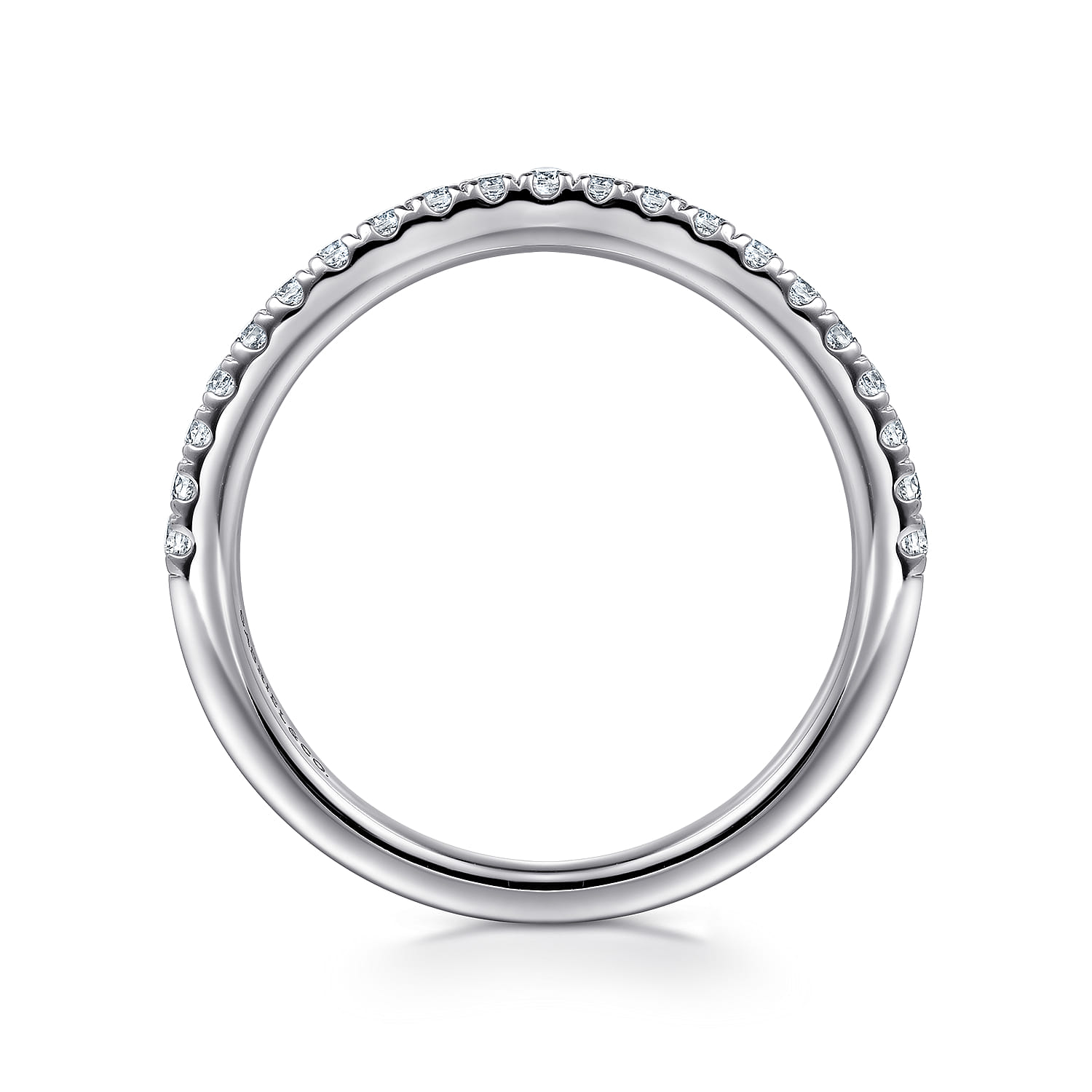 14K White Gold Diamond Wedding Band - 0.24 ct - Shot 2