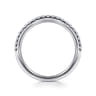 14K White Gold Diamond Wedding Band - 0.24 ct