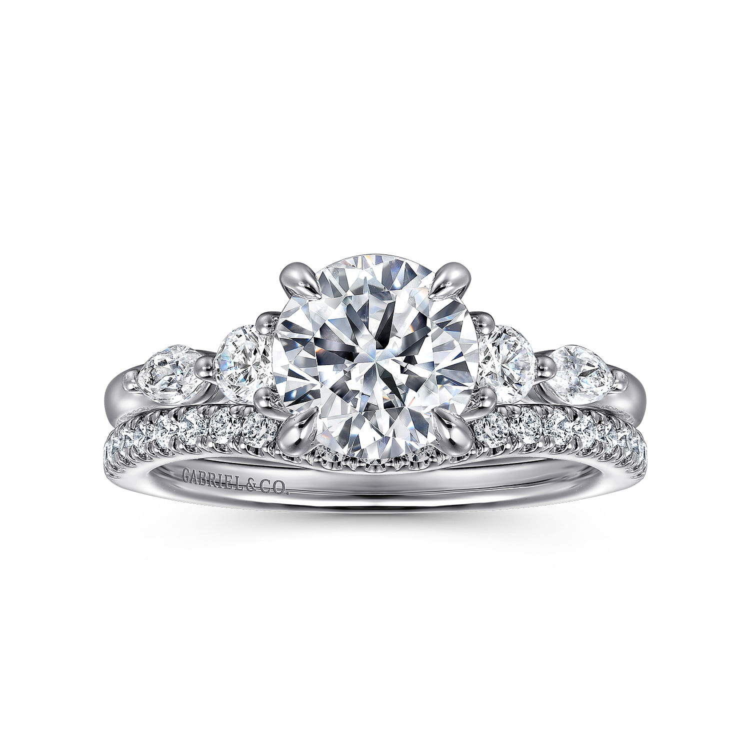 14K White Gold Diamond Wedding Band - 0.24 ct - Shot 4