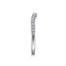 14K White Gold Diamond Wedding Band - 0.24 ct