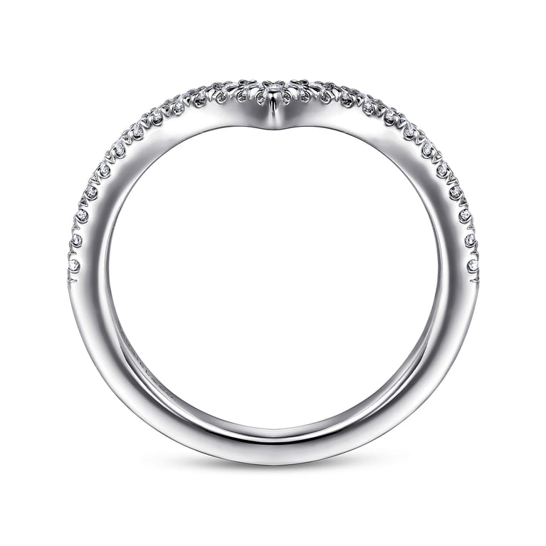 14K White Gold Diamond Wedding Band - 0.17 ct - Shot 2
