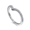 14K White Gold Diamond Wedding Band - 0.17 ct
