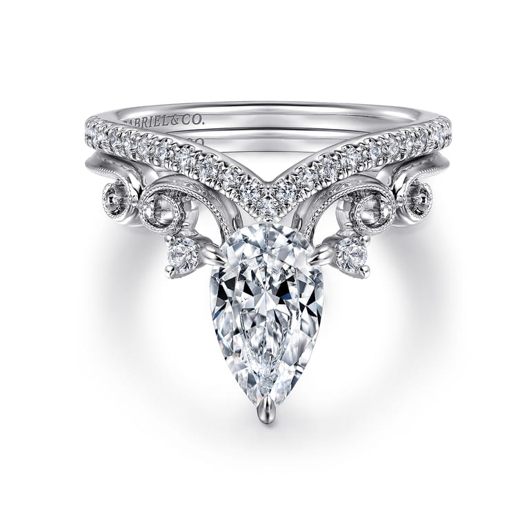 14K White Gold Diamond Wedding Band - 0.17 ct - Shot 4