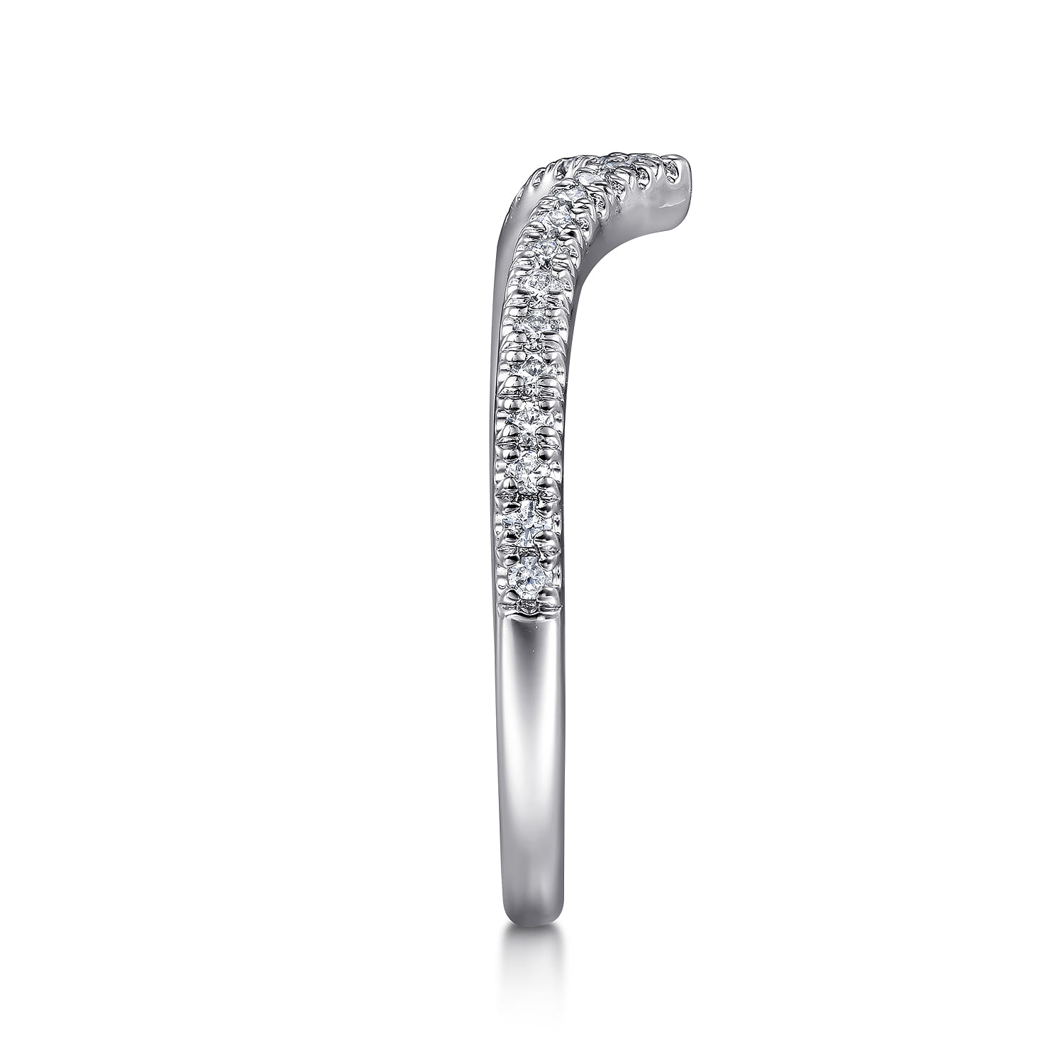 14K White Gold Diamond Wedding Band - 0.17 ct - Shot 5