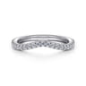 14K White Gold Diamond Wedding Band - 0.27 ct