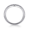 14K White Gold Diamond Wedding Band - 0.27 ct