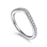 14K White Gold Diamond Wedding Band - 0.27 ct