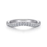 14K White Gold Diamond Wedding Band - 0.24 ct