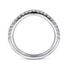 14K White Gold Diamond Wedding Band - 0.24 ct