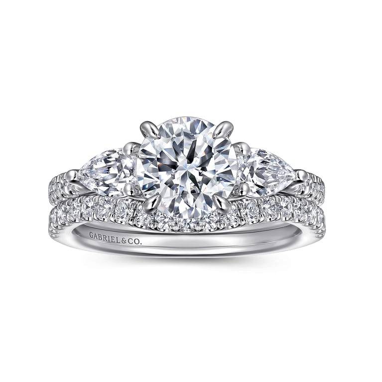 14K White Gold Diamond Wedding Band - 0.24 ct - Shot 4