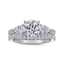 14K White Gold Diamond Wedding Band - 0.24 ct