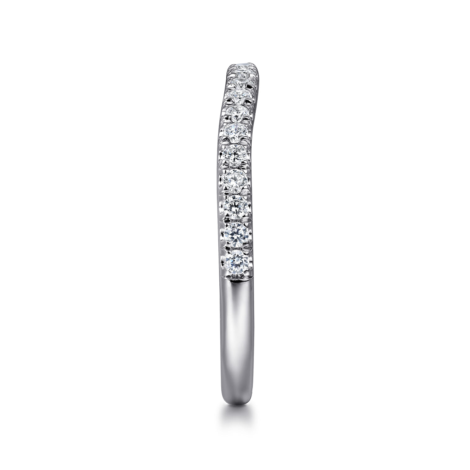 14K White Gold Diamond Wedding Band - 0.25 ct - Shot 5