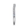 14K White Gold Diamond Wedding Band - 0.25 ct