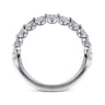 14K White Gold Diamond Wedding Band - 0.5 ct