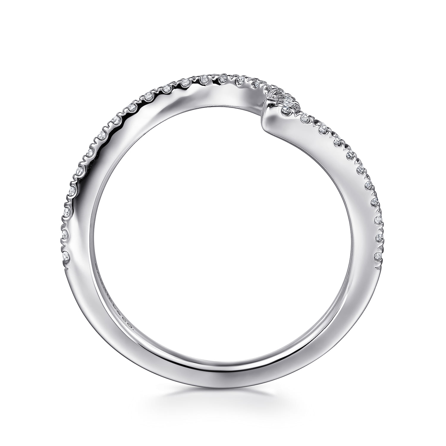 14K White Gold Diamond Wedding Band - 0.23 ct - Shot 2