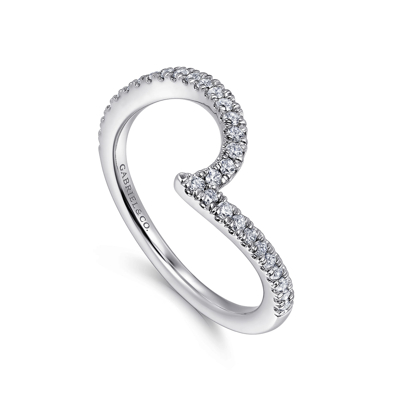 14K White Gold Diamond Wedding Band - 0.23 ct - Shot 3