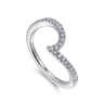14K White Gold Diamond Wedding Band - 0.23 ct