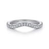 14K White Gold Diamond Wedding Band - 0.29 ct