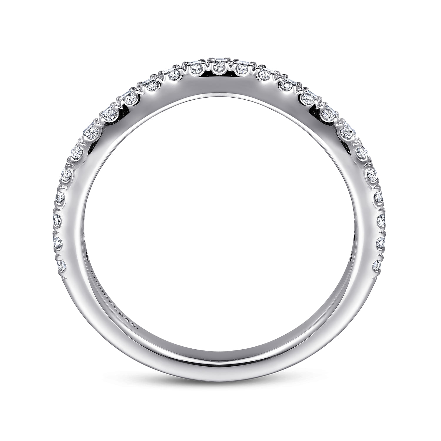 14K White Gold Diamond Wedding Band - 0.29 ct - Shot 2
