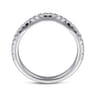 14K White Gold Diamond Wedding Band - 0.29 ct