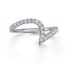 14K White Gold Diamond Wedding Band - 0.3 ct