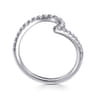 14K White Gold Diamond Wedding Band - 0.3 ct