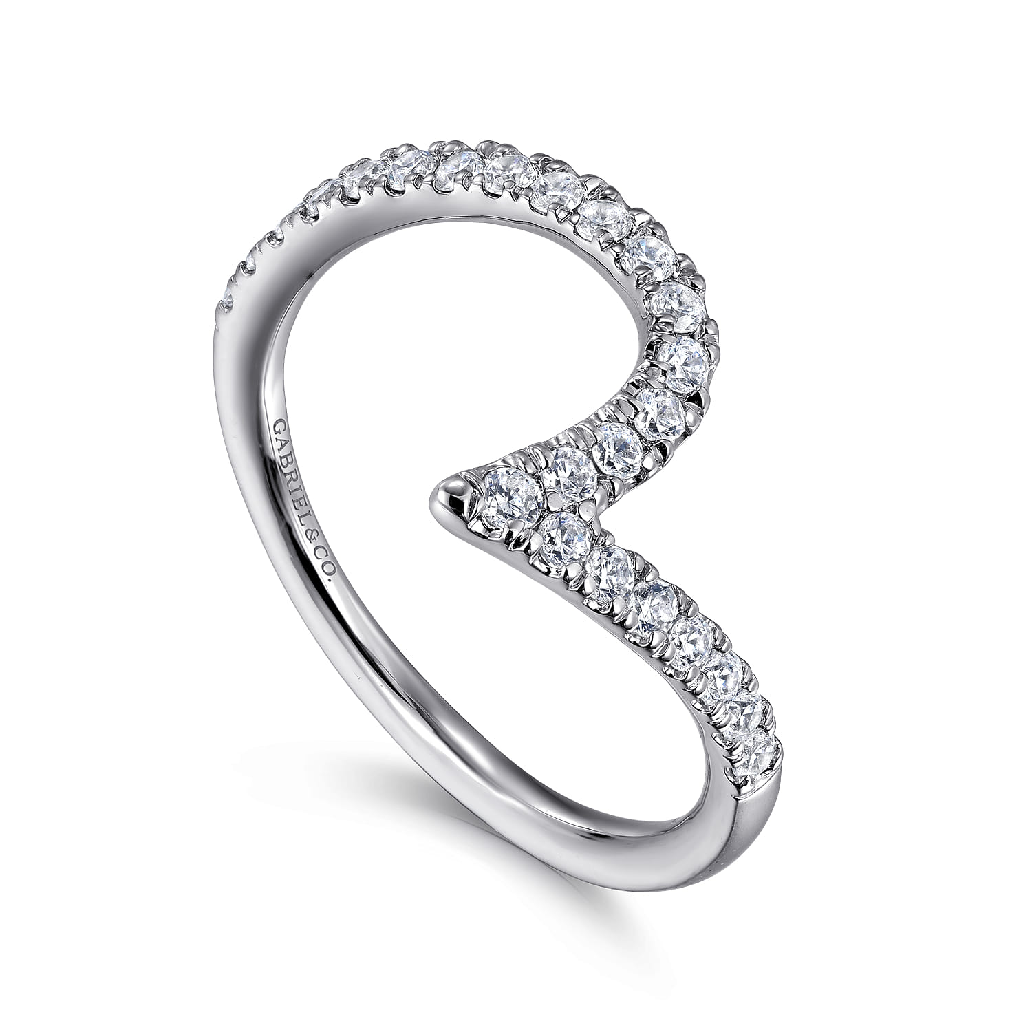 14K White Gold Diamond Wedding Band - 0.3 ct - Shot 3