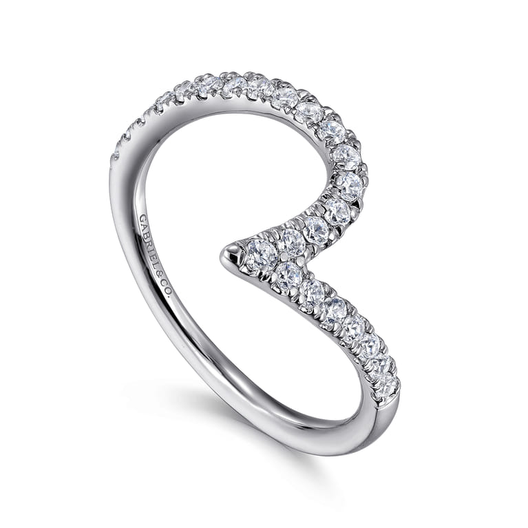 14K White Gold Diamond Wedding Band - 0.3 ct - Shot 3
