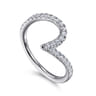 14K White Gold Diamond Wedding Band - 0.3 ct