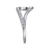 14K White Gold Diamond Wedding Band - 0.3 ct