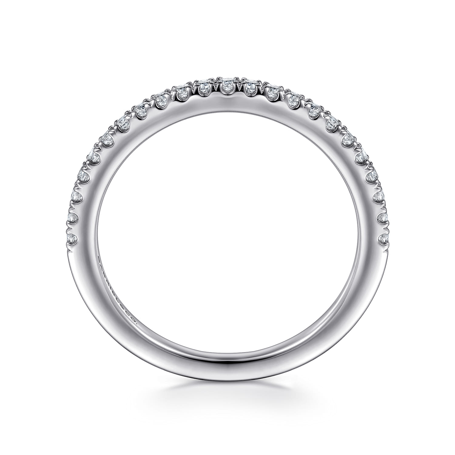 14K White Gold Diamond Wedding Band - 0.23 ct - Shot 2