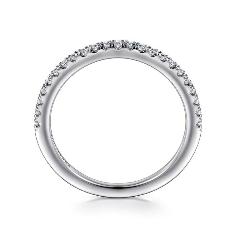 14K White Gold Diamond Wedding Band - 0.23 ct - Shot 2