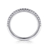 14K White Gold Diamond Wedding Band - 0.23 ct