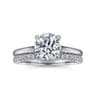 14K White Gold Diamond Wedding Band - 0.23 ct