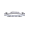 14K White Gold Diamond Wedding Band - 0.23 ct