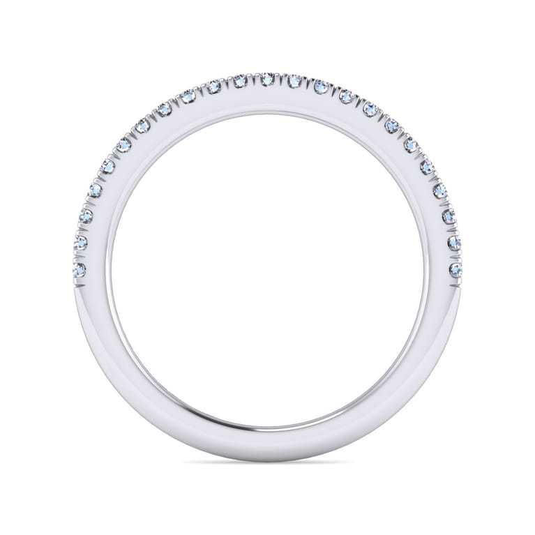 14K White Gold Diamond Wedding Band - 0.23 ct - Shot 2