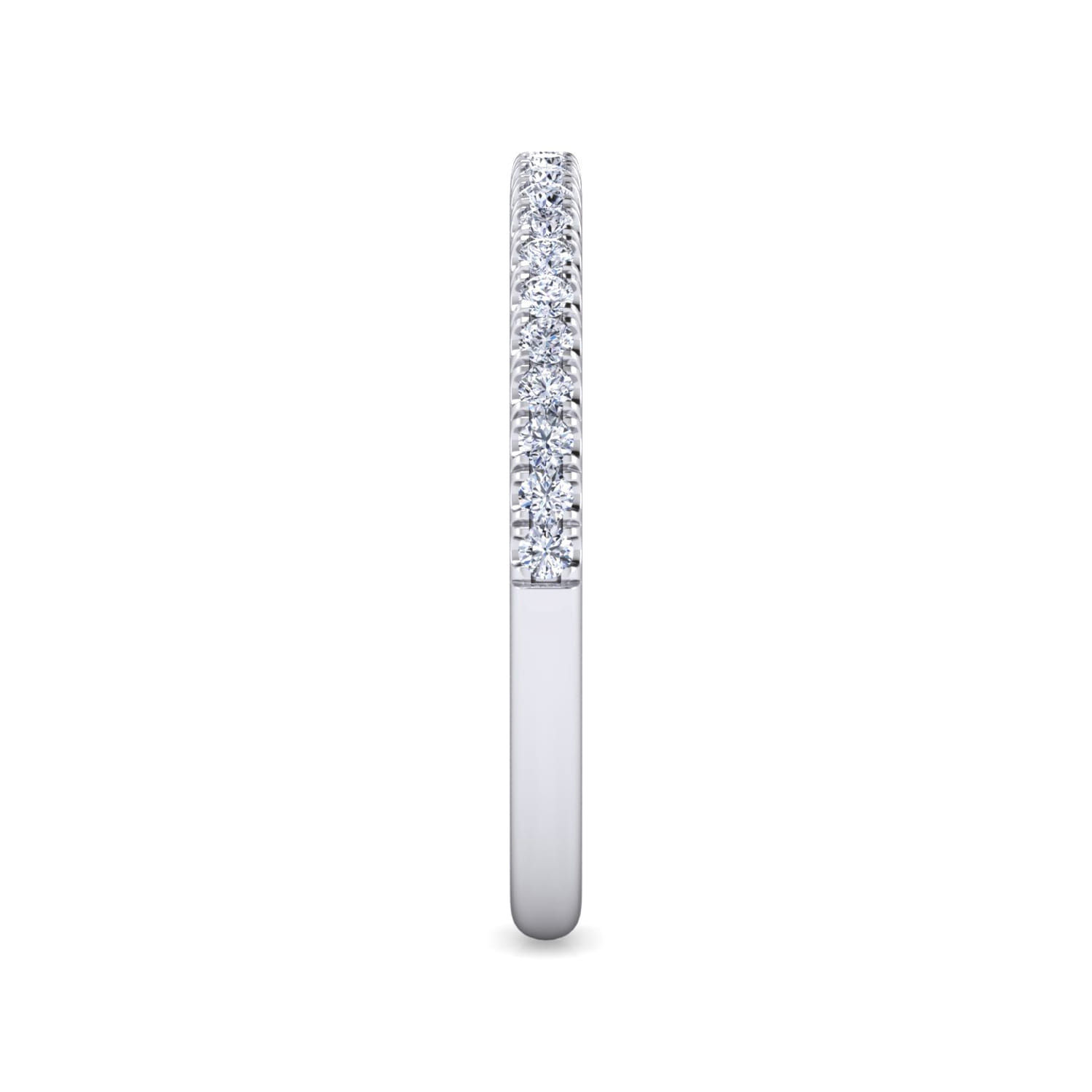 14K White Gold Diamond Wedding Band - 0.23 ct - Shot 5