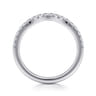 14K White Gold Diamond Wedding Band - 0.3 ct