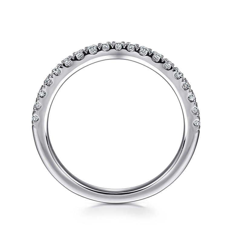 14K White Gold Diamond Wedding Band - 0.3 ct - Shot 2