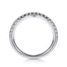 14K White Gold Diamond Wedding Band - 0.3 ct