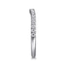 14K White Gold Diamond Wedding Band - 0.3 ct
