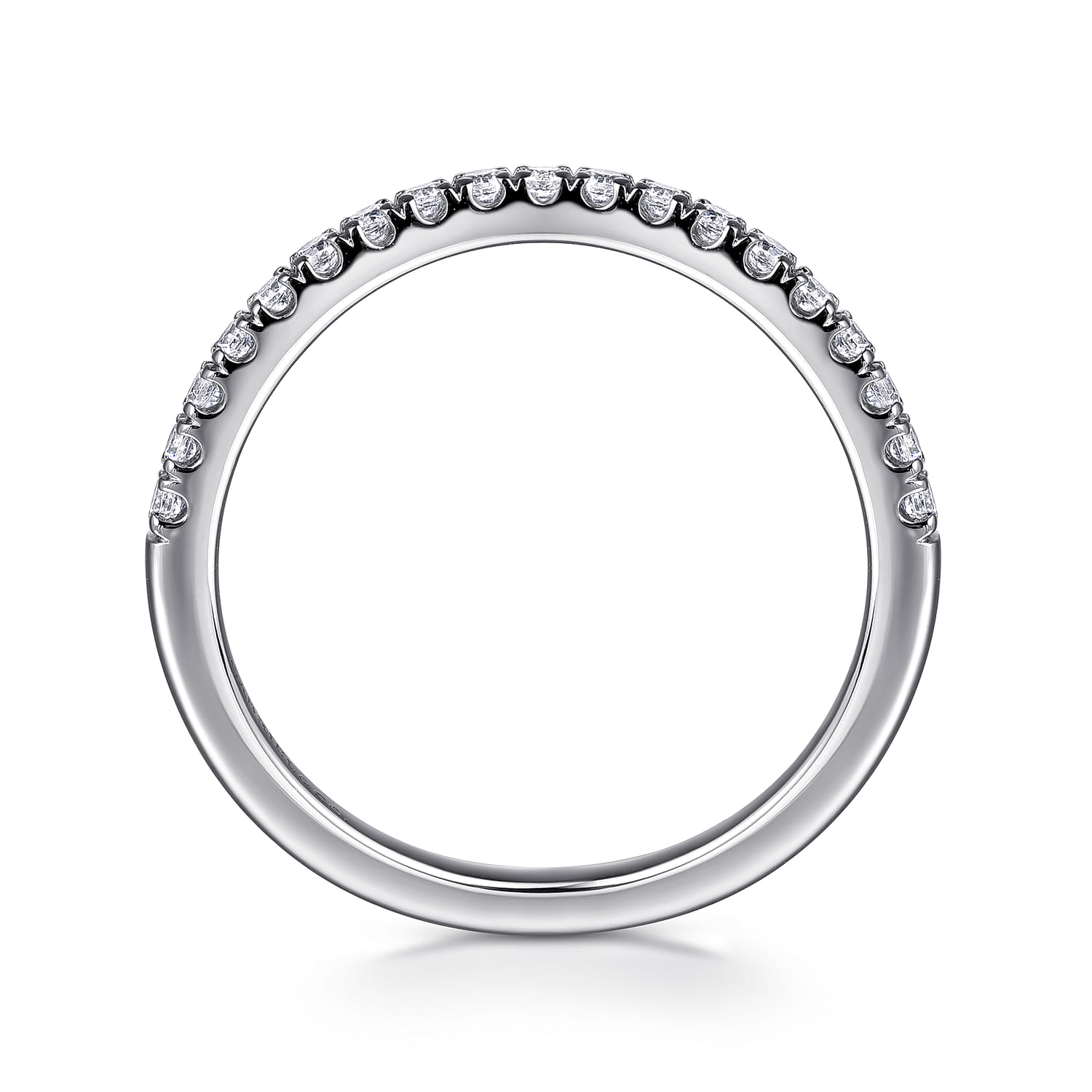 14K White Gold Diamond Wedding Band - 0.23 ct - Shot 2